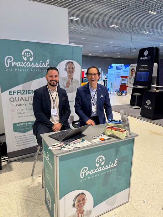 praxassist auf einer Fachmesse